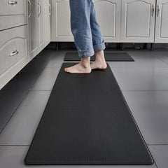 Heavy Duty Waterproof PU Leather Door Mat - Non-slip, Anti-oil Floor Rug for Kitchen, Bathroom, Living Room