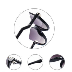 Unisex Metal Frame Sunglasses UV400, 90% Visible Light, High Precision Glasses