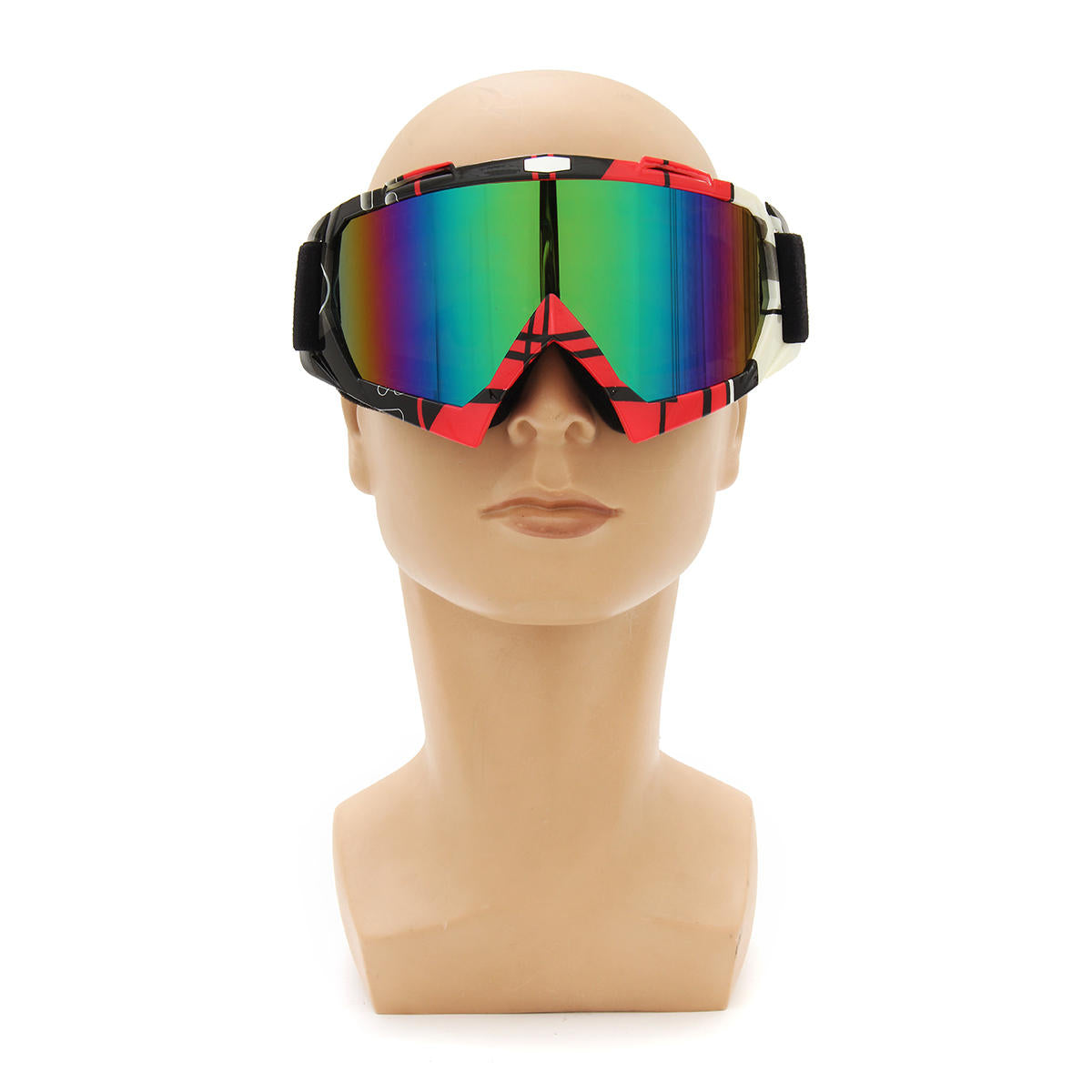 Detachable Motorcycle Ski Goggles - UV Protection, Anti-Radiation, Windproof Riding Glasses