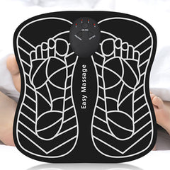 6-Mode 9-Level EMS Foot Massage Mat with Remote Control - Physiotherapy Relief and Fitness Stimulator