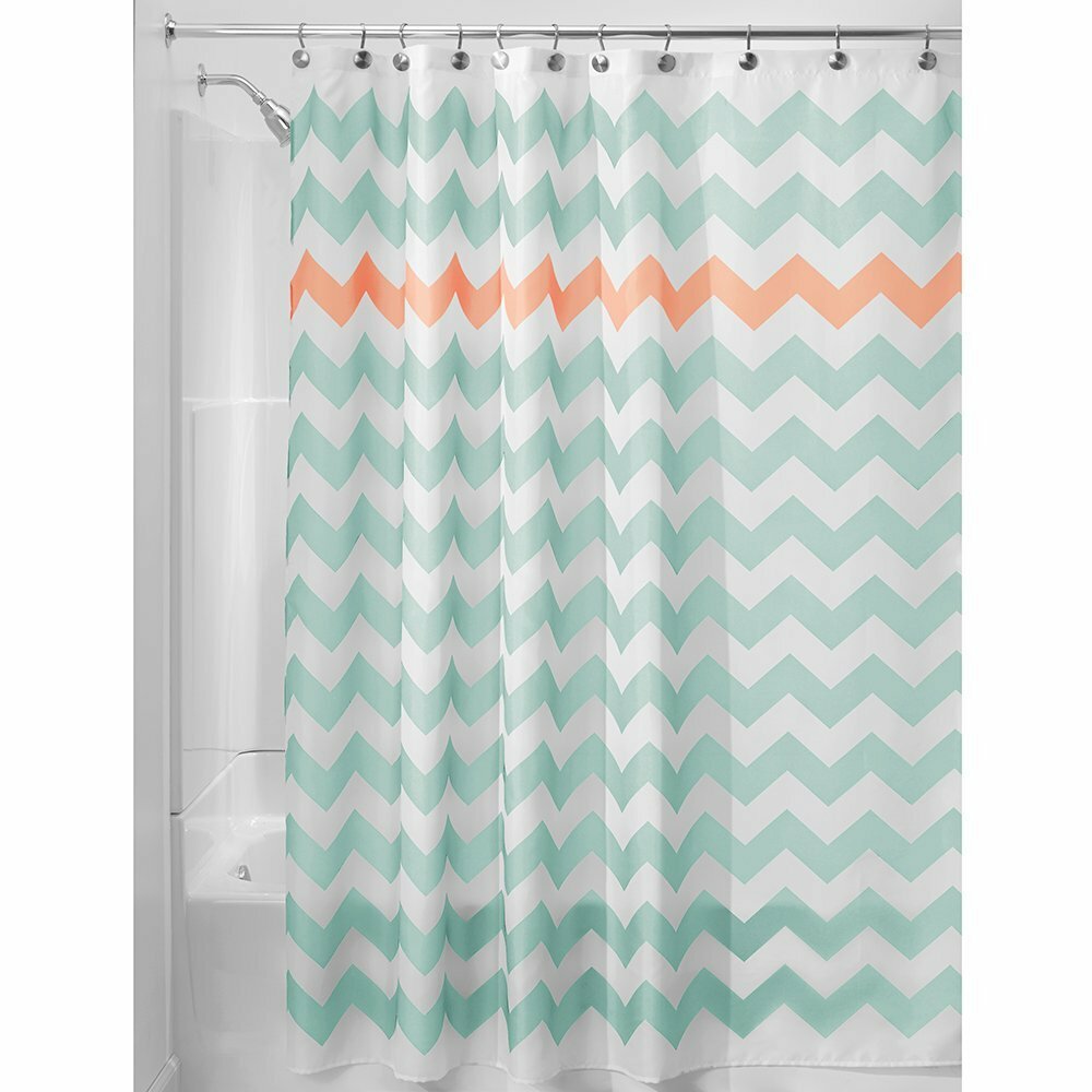 180x180cm Waterproof Geometric 3D Wave Stripe Print Shower Curtain for Bathroom