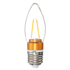 2W Non-Dimmable Filament Candle Light Bulb Lamp, 110V Incandescent