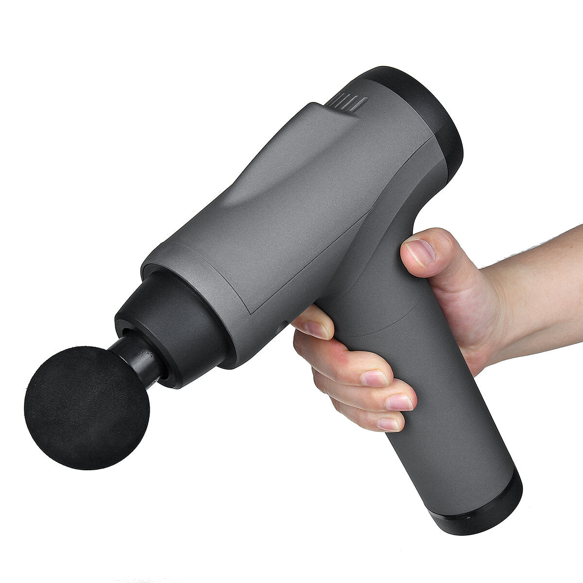 30-Speed Electric Percussive Massager, Rechargeable, Quiet, Muscle Therapy Device with 6 Attachments