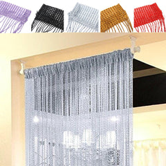 Beaded String Door Curtains - Crystal Tassel Fringe Room Divider & Window Panel