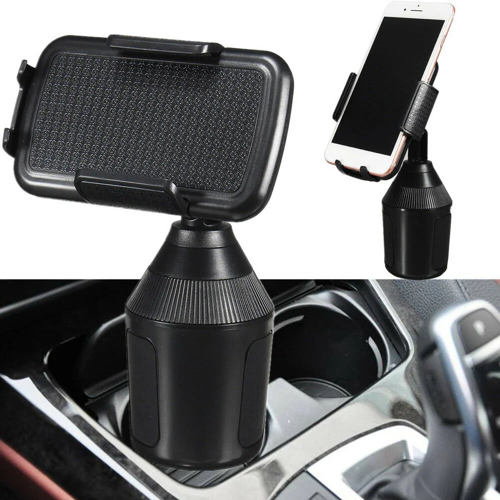 Universal 360 Degree Adjustable Car Cup Holder Mount for Phones & GPS Devices