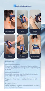 Fascia EMS, Red Light Therapy, Heated Muscle Scraper and Back Massager