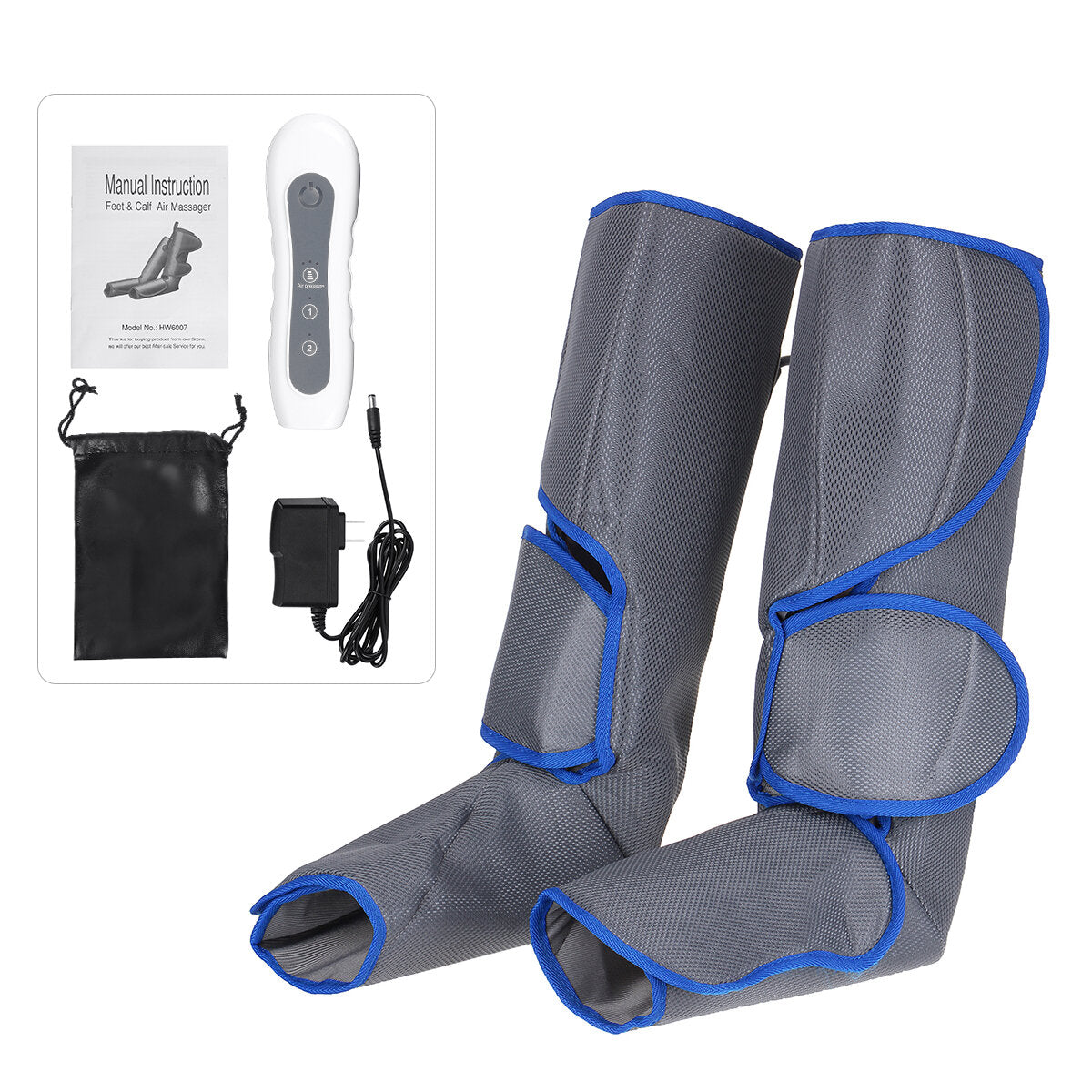 Air Compression Leg Massager for Circulation and Relaxation - Foot and Leg Therapy