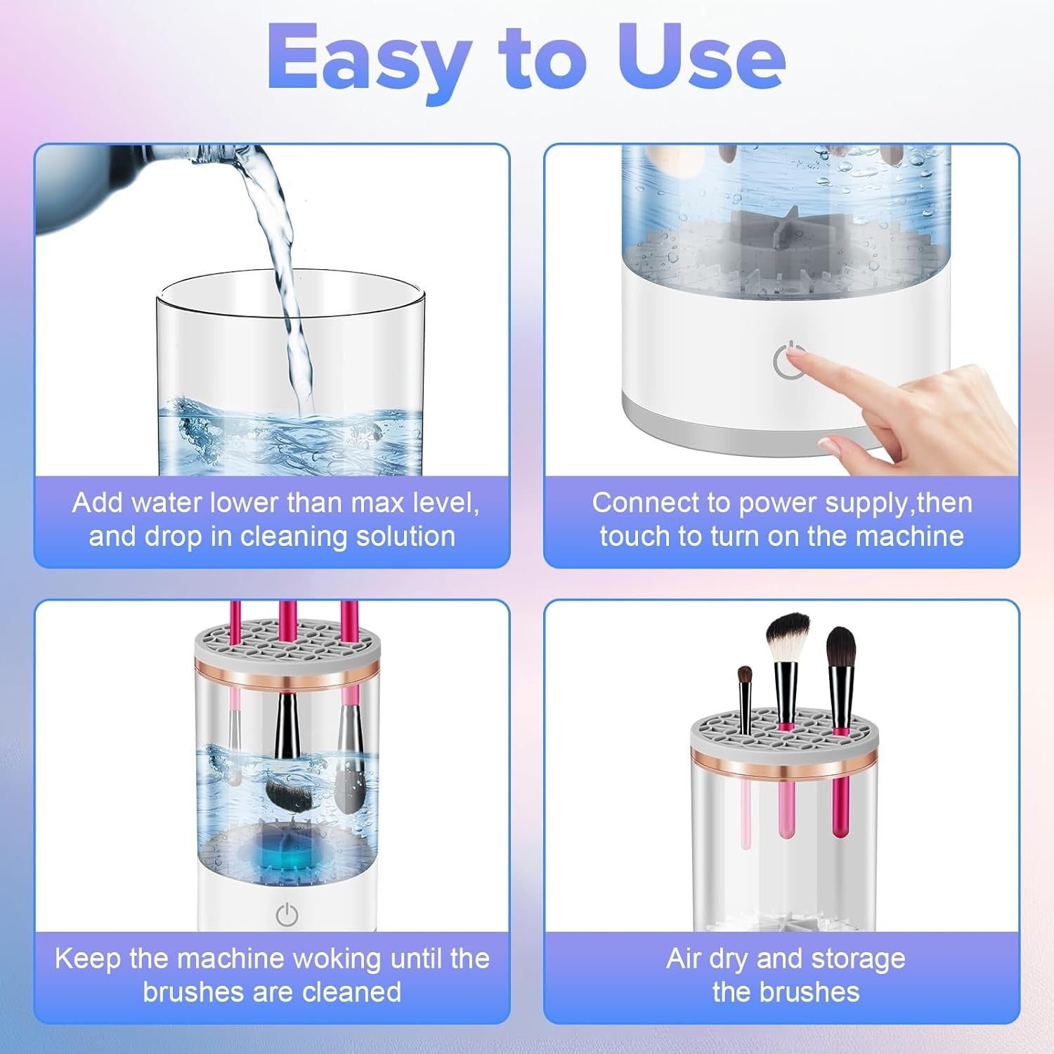 Automatic Electric Makeup Brush Cleaner USB Plug Portable Eyeshadow Brush Holder Holder Tools and Dryer Beauty Makeup Tools