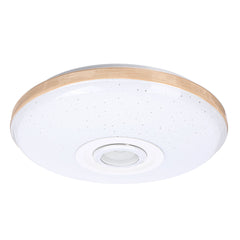 120W LED Ceiling Lamp with Bluetooth Speaker, Dimmable RGB Light, and Remote Control