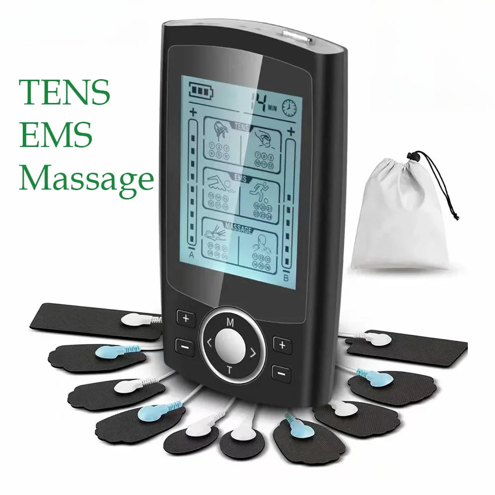 Tens EMS Muscle Stimulator, 36-Mode Electric Acupuncture Body Massage, Digital Therapy Slimming Electrostimulator