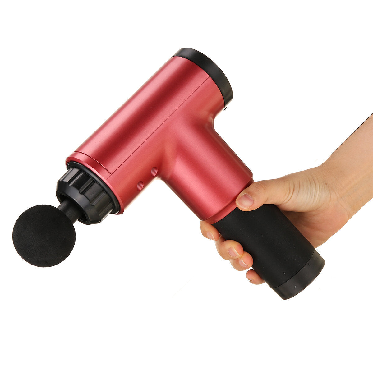 7200rpm Handheld Electric Fascia Massager, 6 Speeds, 2500mAh, Muscle Pain Relief Therapy Device with 4 Heads