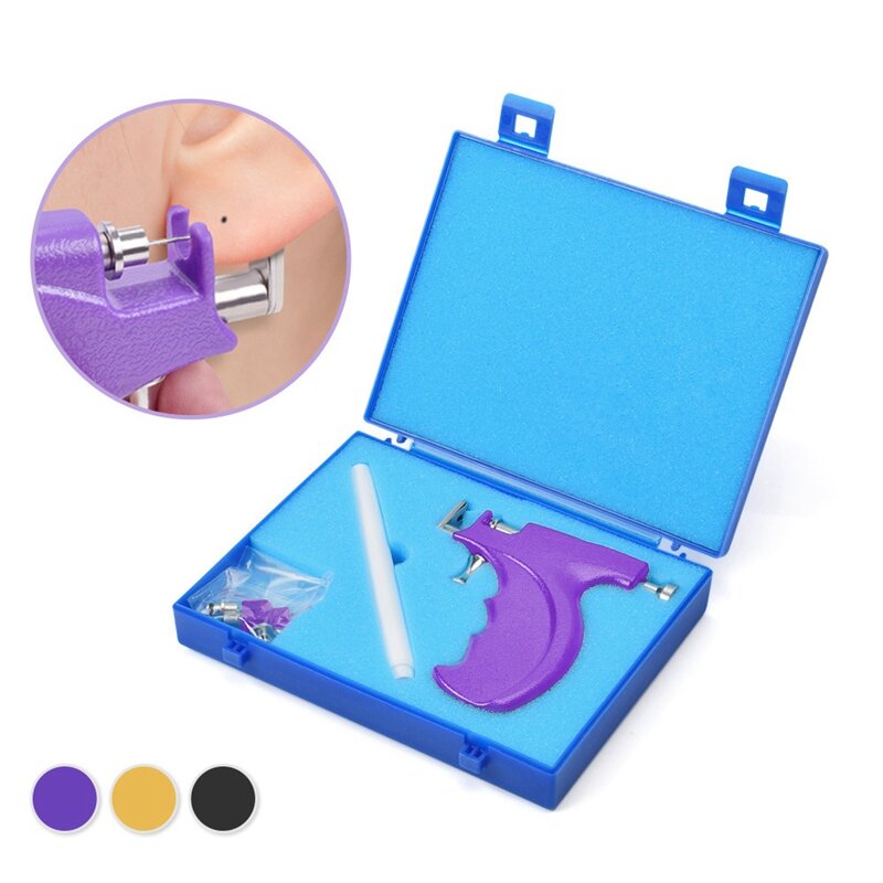 Professional Ear, Nose, and Navel Piercing Tool Set - Painless Body Piercing Machine