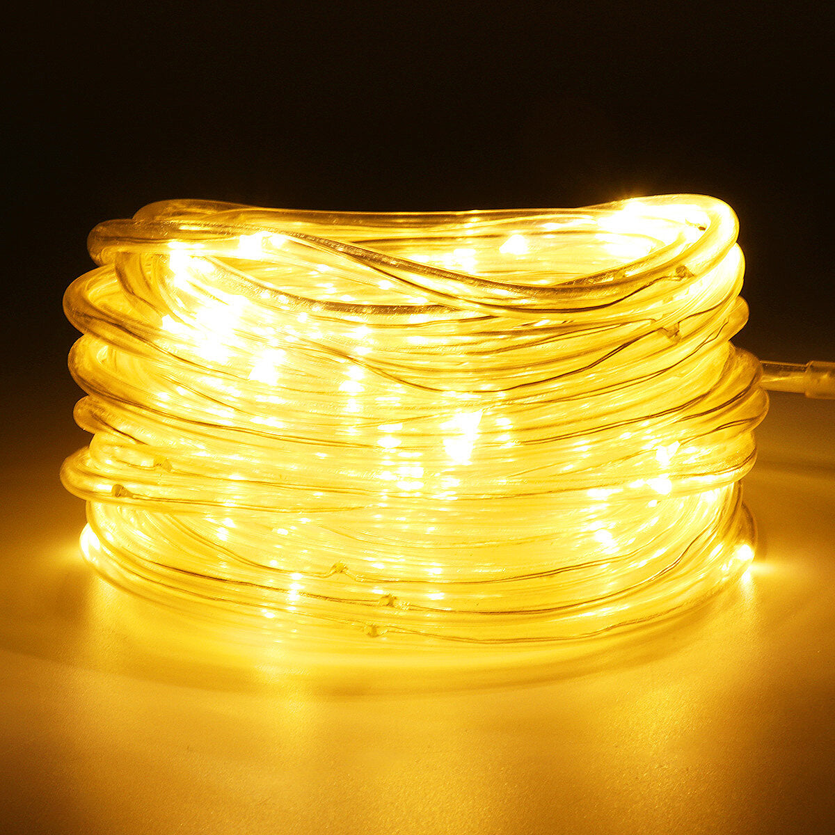 10M 100LED RGB Tube Rope String Lights with US Plug for Outdoor Xmas Home Decor