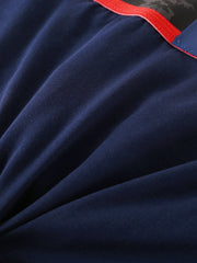 Herren-Slip aus Baumwolle mit Farbblock-Muster, Skinny Fit, mittlere Taille, Stretch, atmungsaktiv