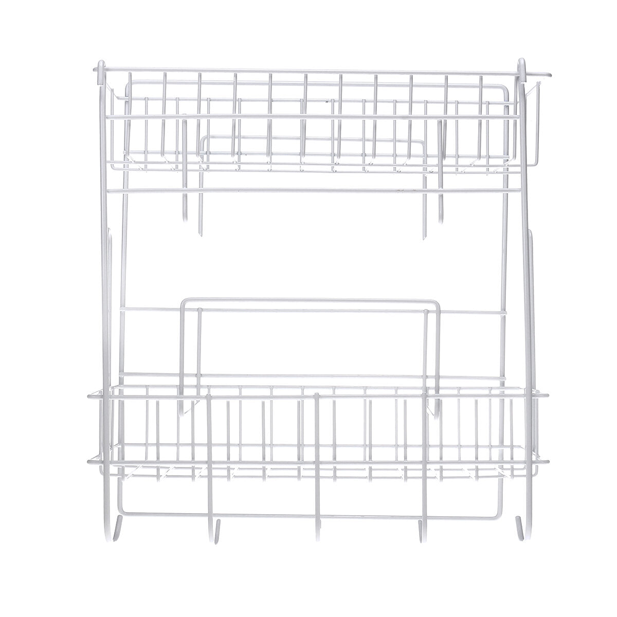 Five-Tier Steel Over Sink Dish Drying Rack - Multifunctional Kitchen Counter Storage