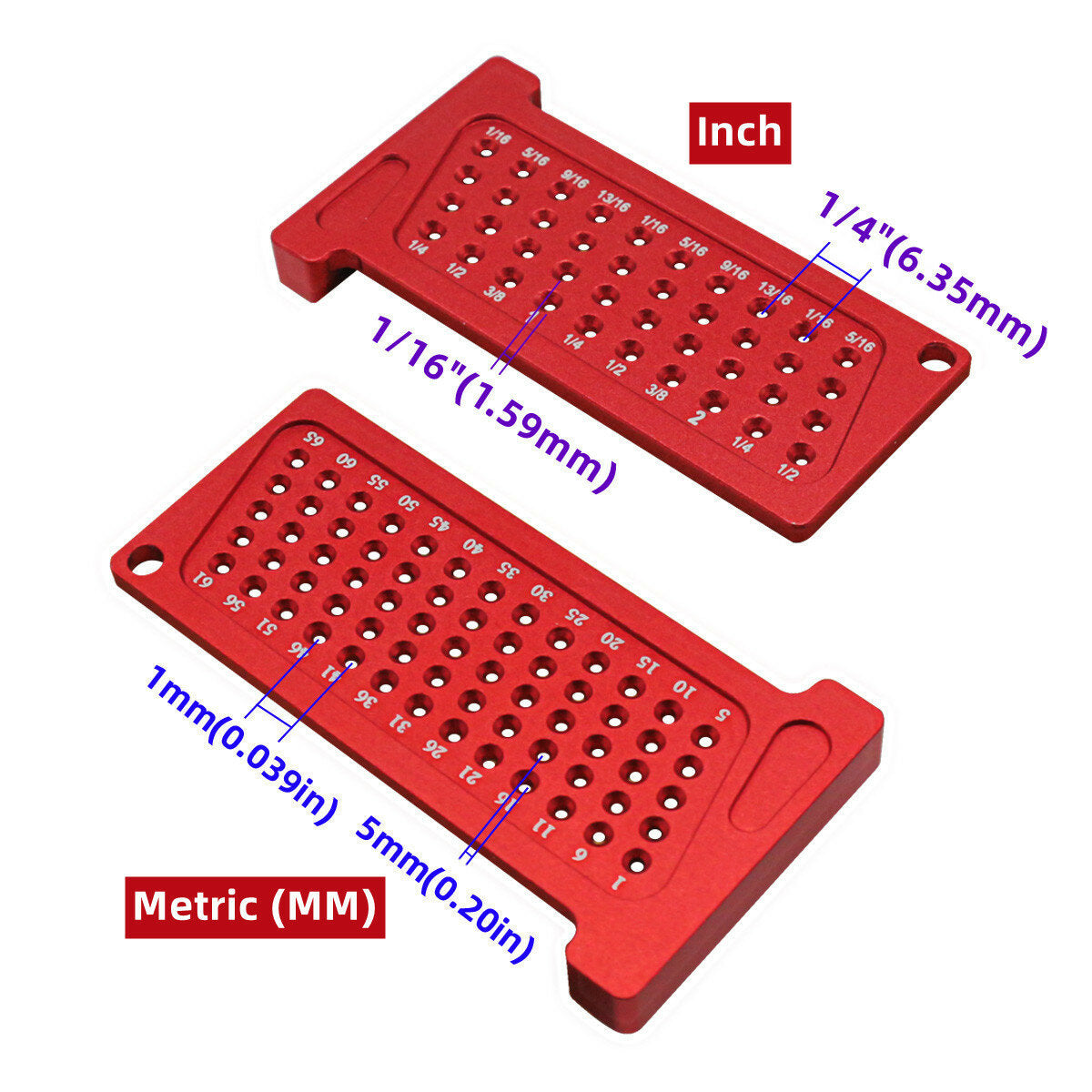 Precision T-Ruler for Woodworking - Metric/Inch Aluminum Scribe Tool