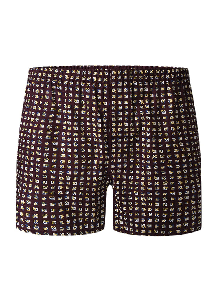 Atmungsaktive Boxershorts für Herren aus 100 % Baumwolle mit lockerer Passform und Home Arrow-Print
