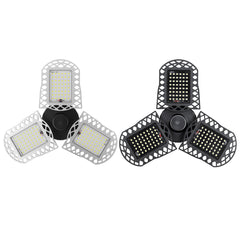 15/60/80W Deformable LED Garage Lights - Ultra-Bright Adjustable Ceiling Light, 96/300 LEDs, Aluminum/Plastic Options