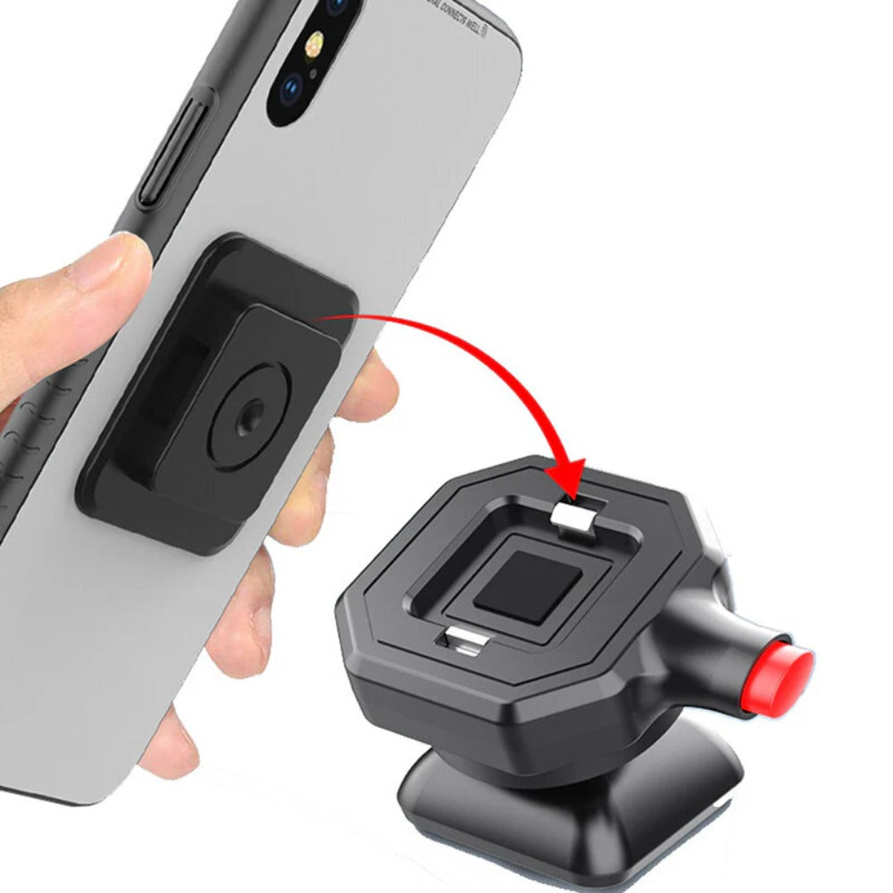 Universal Quick Release Car Phone Holder for 3.5-6.8" Smartphones - Secure and Adjustable Mount