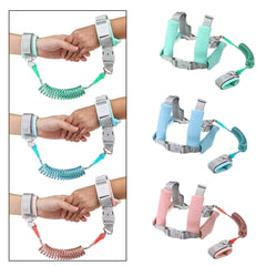 2-in-1 Anti-Lost Safety Wristband with Induction Lock, Leash Strap, and Traction Rope, 1.5/2/2.5m