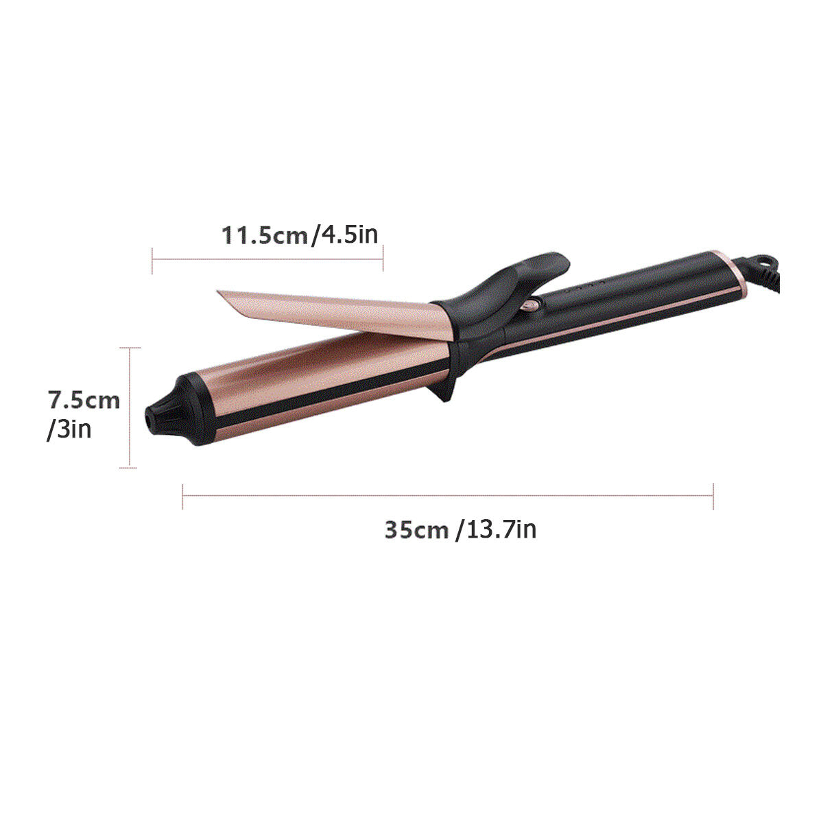 110-240V Safe Hair Big Wave Volume Thermostat Electric Curling Iron