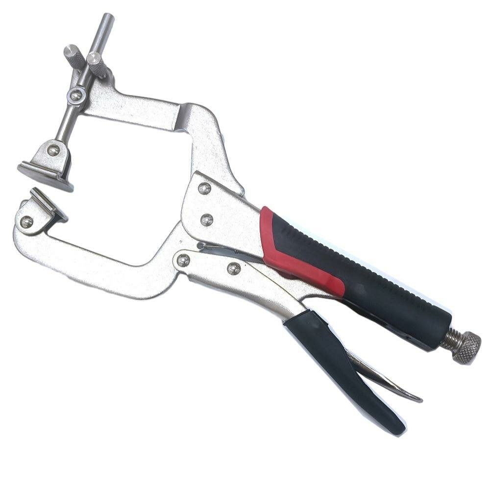 12" Adjustable Metal Face Clamp - 90 Degree Right Angle & Pocket Hole Pliers