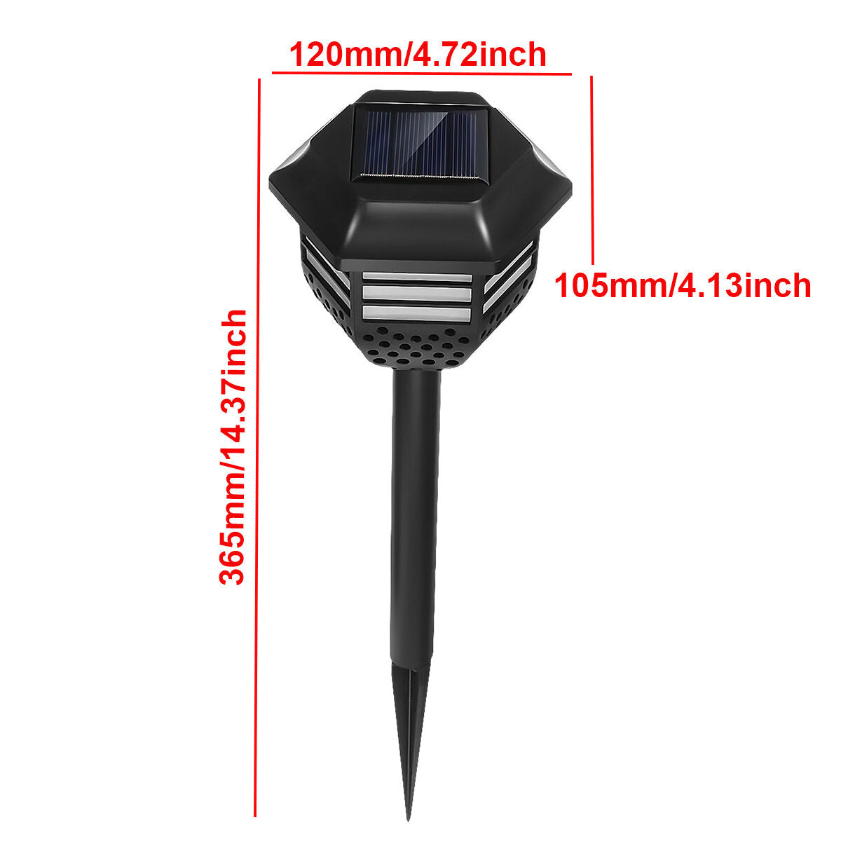 2/4/8pcs Solar LED Lawn Lights for Garden, Villa Decor - Landscape Ground Lamps