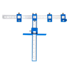 Adjustable Cabinet Hardware Jig - Drill Guide for Installing Handles & Knobs on Doors & Drawers - Woodworking Tool