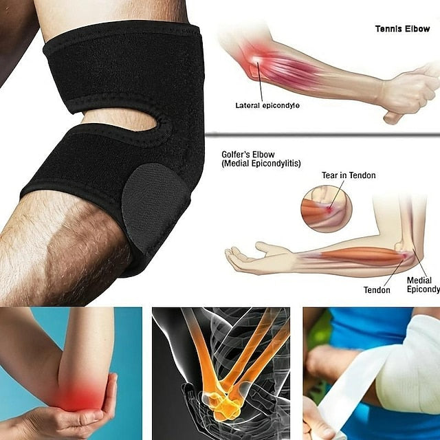 Elbow Pad Arm Sleeve with Soft Cushion Support for Tennis Basketball - 1pc