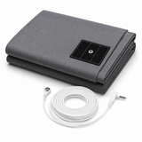7healthwell EarthSc™ Grounding Fitted Sheet - Japan Standard Sizes - Organic Cotton & Silver Fibre (Grey/White)