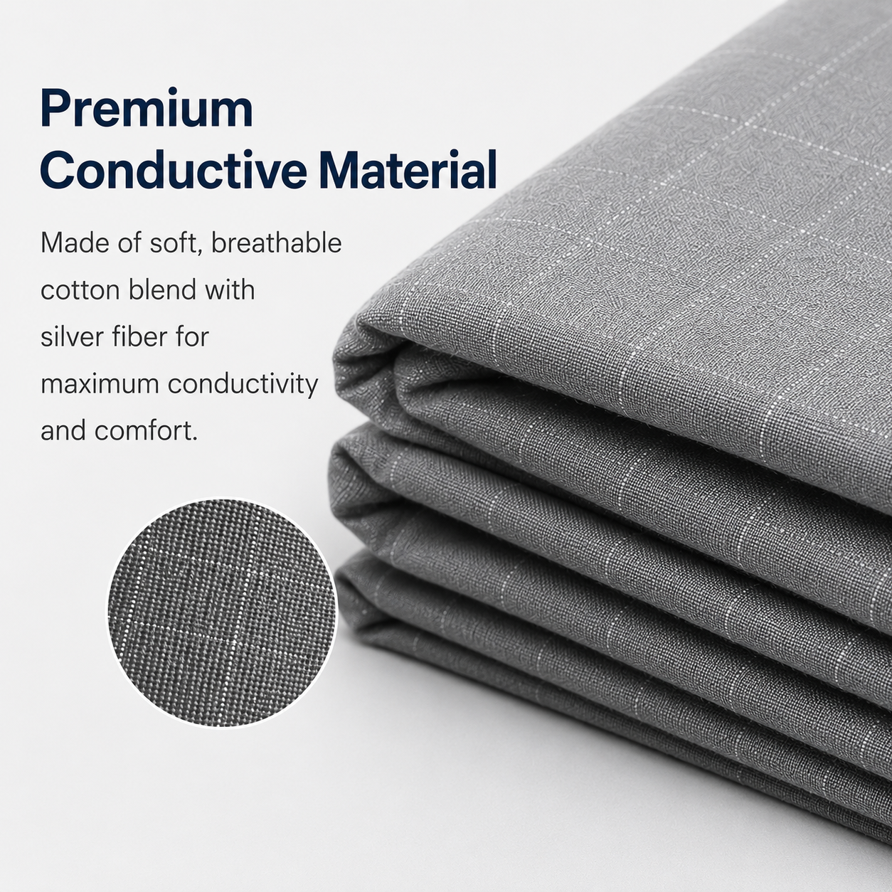 7healthwell EarthSc™ Grounding Fitted Sheet - Japan Standard Sizes - Organic Cotton & Silver Fibre (Grey/White)