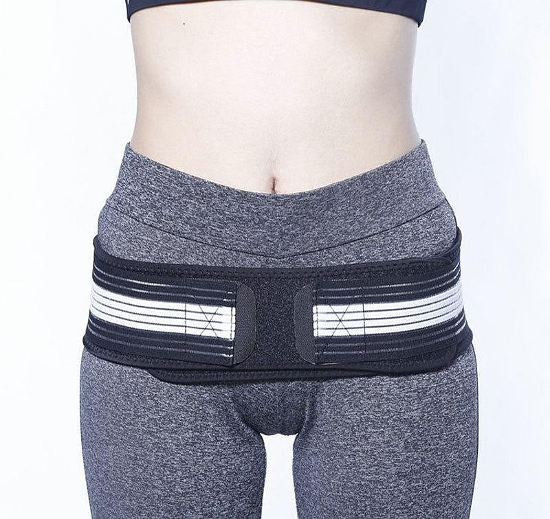 Lumbar Support Back Brace with Pulley System for Lower Back Pain Relief - Large for Men & Women