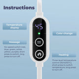 Heated Electric Eye Massager Mask - Wireless, Relieves Strain, Dark Circles, Dry Eyes, Fatigue