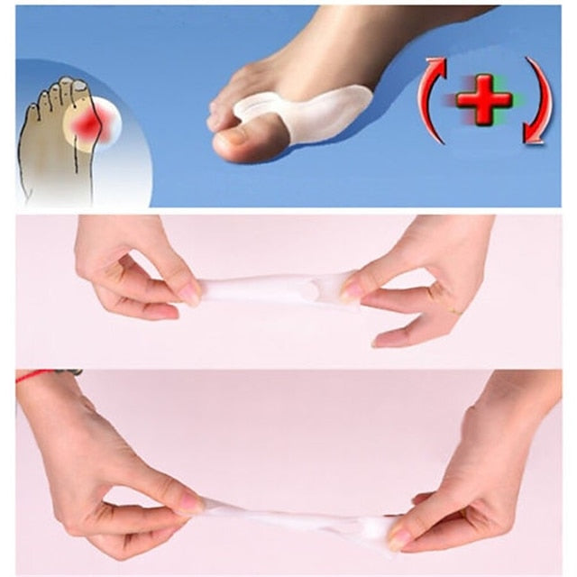 Unisex Silicone Bunion Splint & Toe Separator for Hallux Valgus Relief
