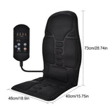 Infrared Electric Back Massager, Full-Body Massage Chair Cushion with Heat, Vibrator for Car, Home, Office - Lumbar & Neck Support