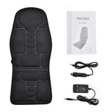 Infrared Electric Back Massager, Full-Body Massage Chair Cushion with Heat, Vibrator for Car, Home, Office - Lumbar & Neck Support