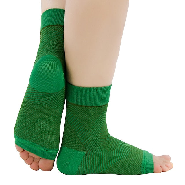 Women's Ankle Brace & Compression Sleeve for Plantar Fasciitis & Achilles Tendonitis - Open Toe Sock