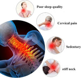 Cervical Spine Massage Pillow - Portable Neck & Shoulder Relaxer for TMJ Pain Relief & Alignment