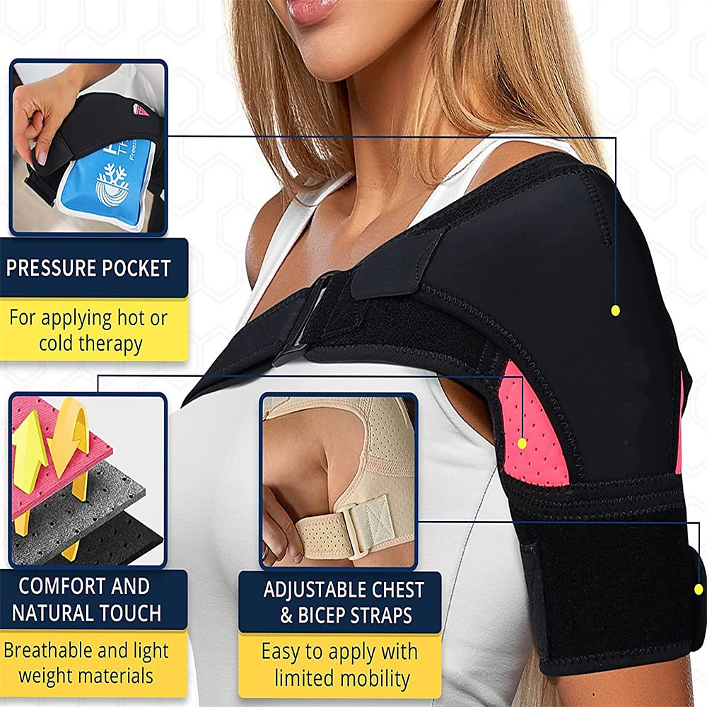 Shoulder Brace for Men & Women - Pain Relief for Torn Rotator Cuff, Compression Sleeve for Stability & Recovery