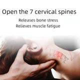 Cervical Spine Massage Pillow - Portable Neck & Shoulder Relaxer for TMJ Pain Relief & Alignment