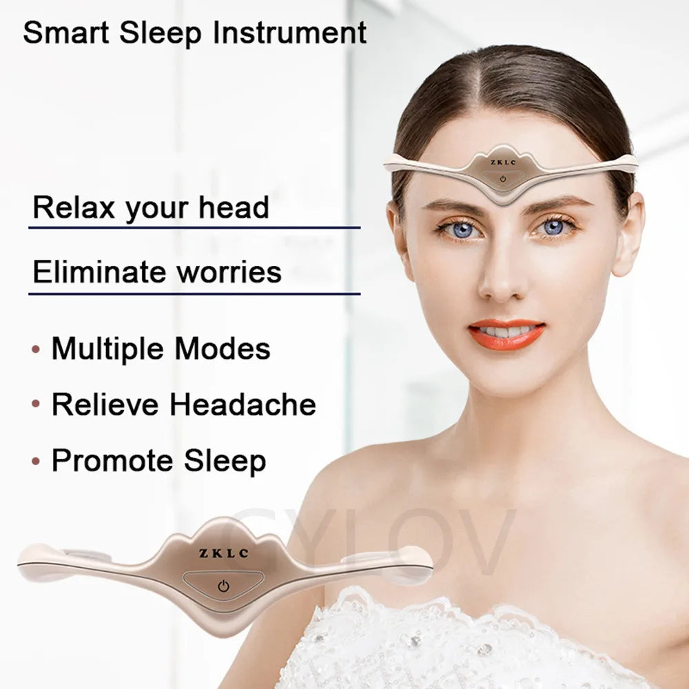 Queen Crown Smart Sleep Aid, Electric Head Massager for Migraine Relief & Deep Sleep Therapy