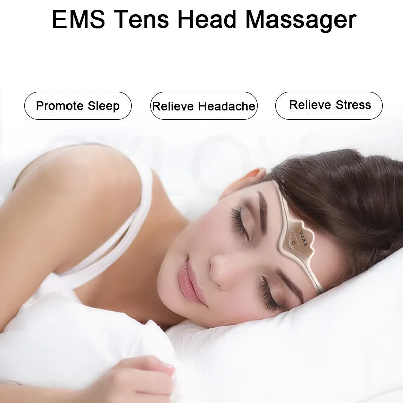 Queen Crown Smart Sleep Aid, Electric Head Massager for Migraine Relief & Deep Sleep Therapy