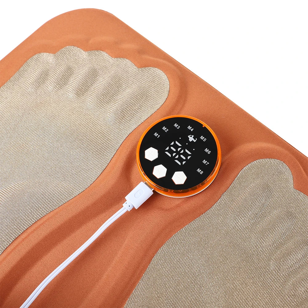 Rechargeable 3D Smart Foot Massage Pad with 6 Modes, 15 Levels for Blood Circulation, Muscle Relaxation & Slimming Legs