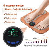 Rechargeable 3D Smart Foot Massage Pad with 6 Modes, 15 Levels for Blood Circulation, Muscle Relaxation & Slimming Legs