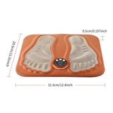 Rechargeable 3D Smart Foot Massage Pad with 6 Modes, 15 Levels for Blood Circulation, Muscle Relaxation & Slimming Legs