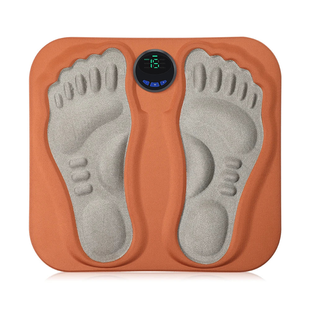 Rechargeable 3D Smart Foot Massage Pad with 6 Modes, 15 Levels for Blood Circulation, Muscle Relaxation & Slimming Legs