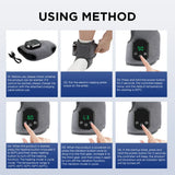 Rechargeable Electric Heating Wrist Guard with 5-Level Hot Compress, Massage Brace for Ankle, Hand, and Foot