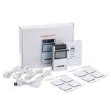 Rechargeable EMS TENS Machine, 15 Modes, Muscle Nerve Stimulator, Physiotherapy Pulse Electrodes, Pain Relief Massager