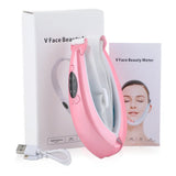 Rechargeable V Face Massager, Portable Facial Device with LED Display, 5 Modes