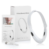 Rechargeable V Face Massager, Portable Facial Device with LED Display, 5 Modes